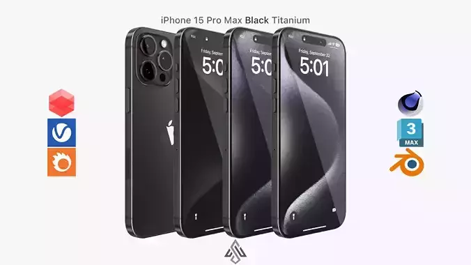 Apple iPhone 15 Pro Max Black Titanium