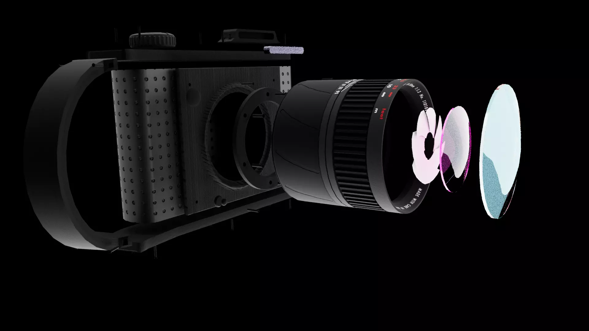 Luxioin camera Low-poly 3D model