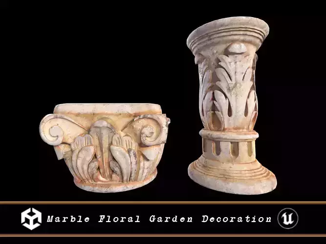 Marble Floral Garden Decoration
