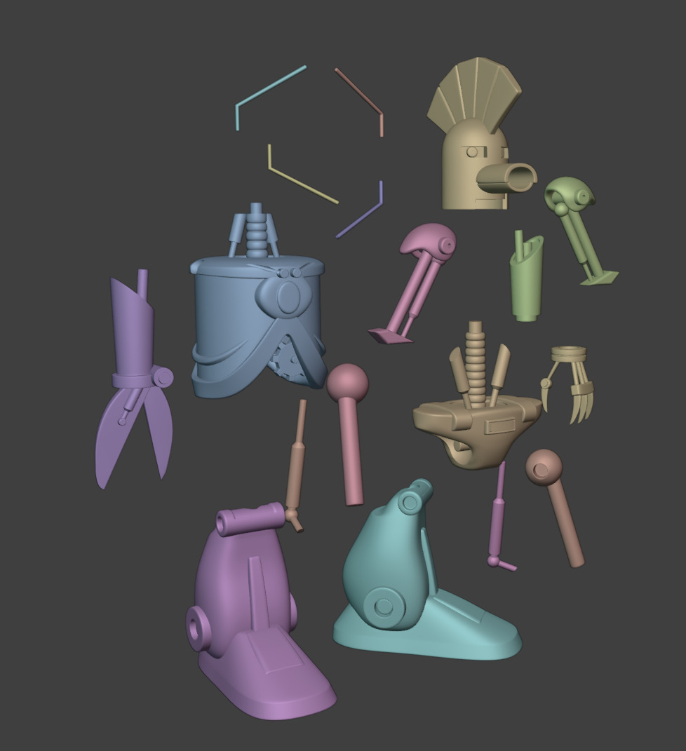 Aqua Teen Cybernetic Ghost of Christmas Past from the Future 3D print model_4