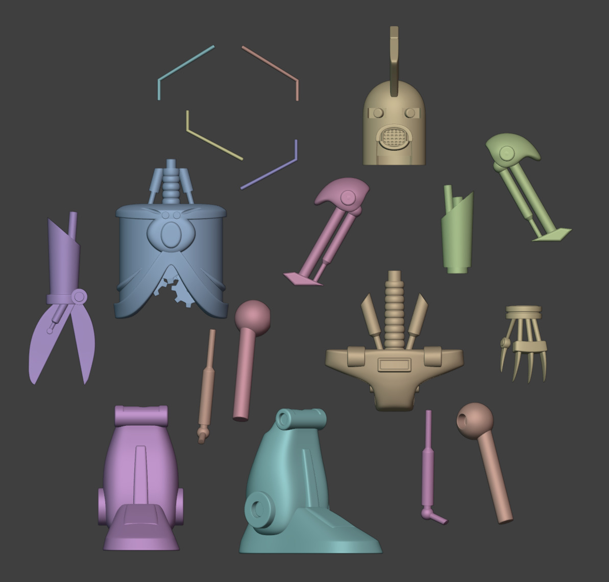 Aqua Teen Cybernetic Ghost of Christmas Past from the Future 3D print model_3