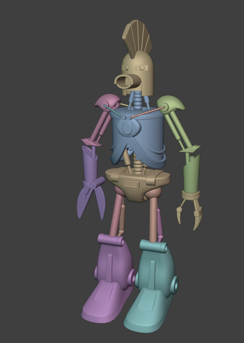 Aqua Teen Cybernetic Ghost of Christmas Past from the Future 3D print model_2