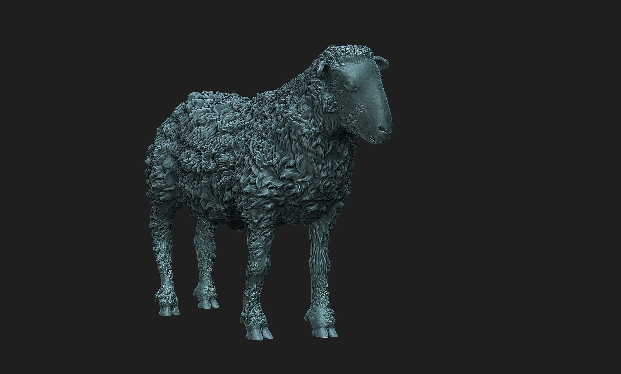 sheep 3d model 3D print model_1