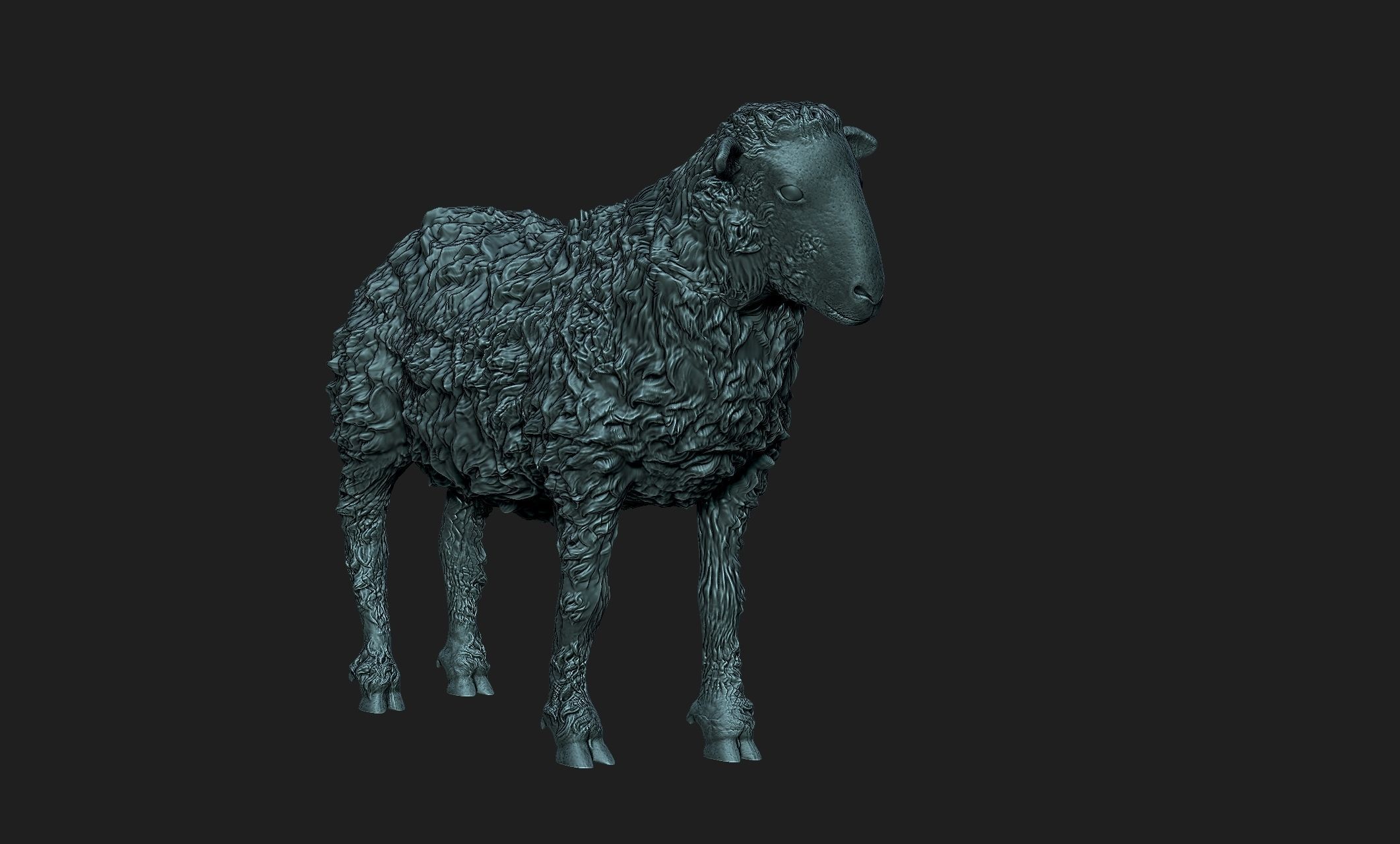 sheep 3d model 3D print model_5