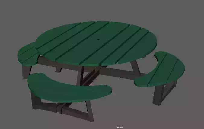 Round Park Bench