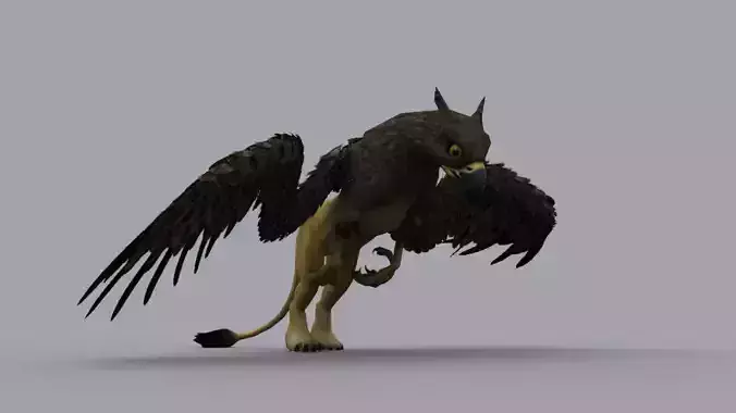 GRIFFON GAME READY ANIMATED MODEL Low-poly 3D model GRIFFON GAME READY ANIMATED MODEL Low-poly 3D model