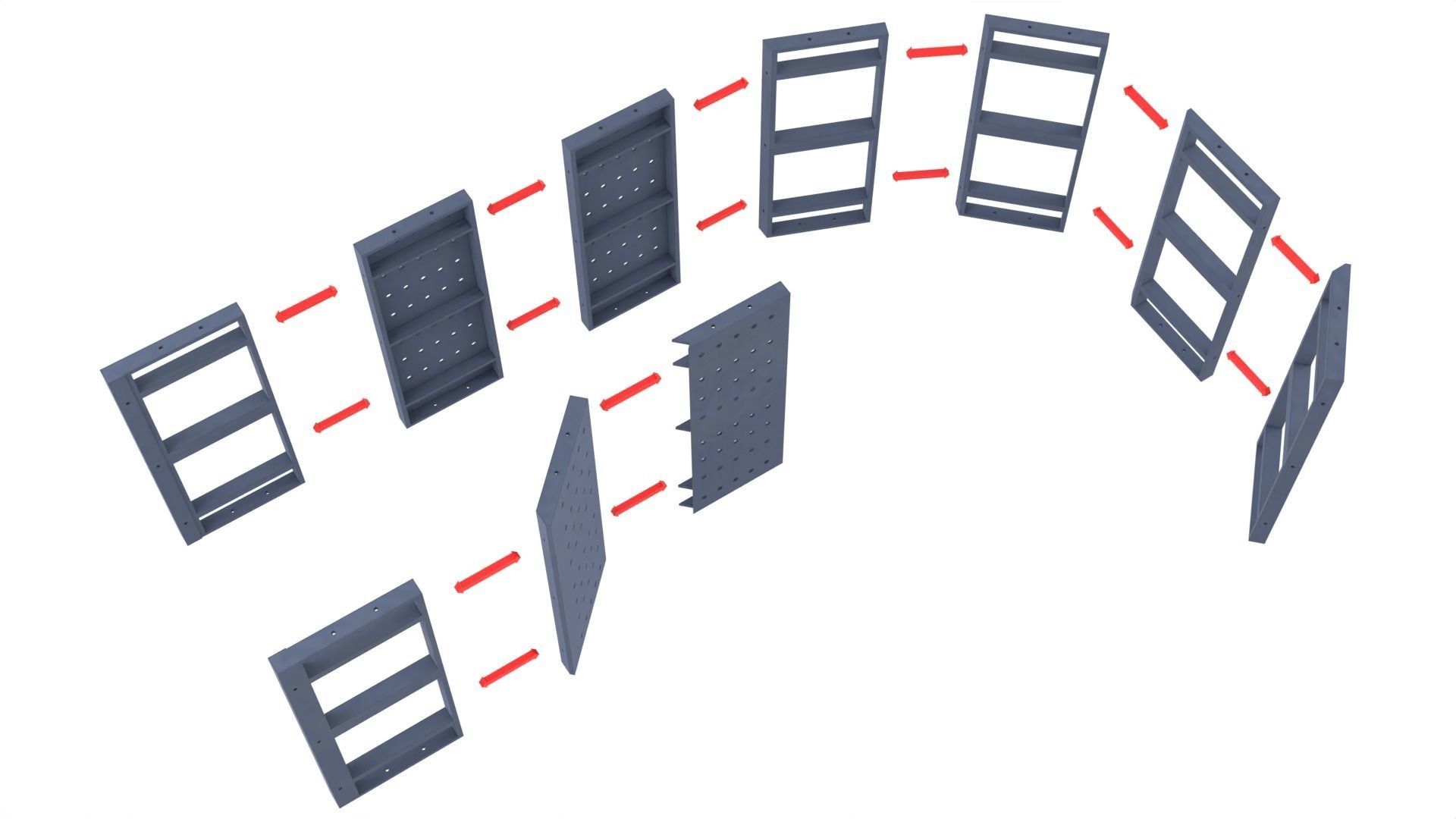 Set 1b - Death Star Small Hangar Entrance 1-6 scale Hottoys 3D Model Collection_24