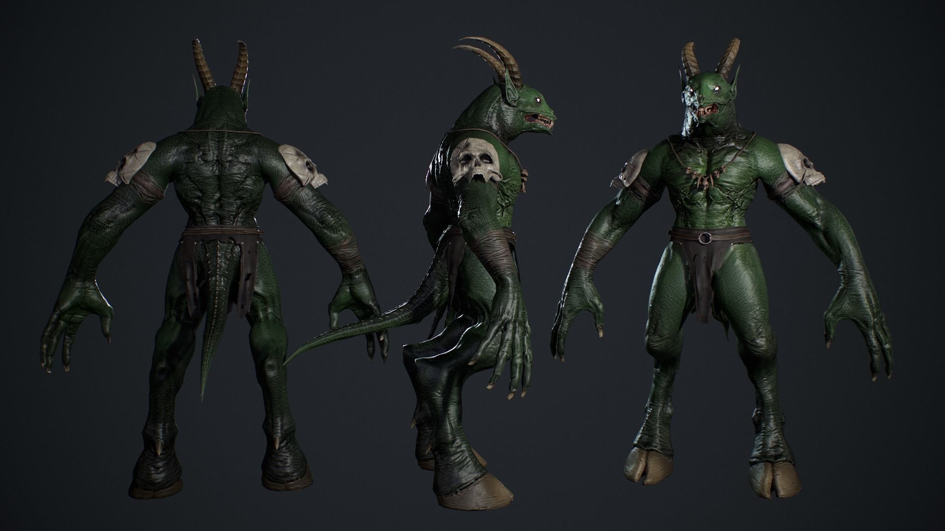Demon Character 8 Low-poly 3D model_9