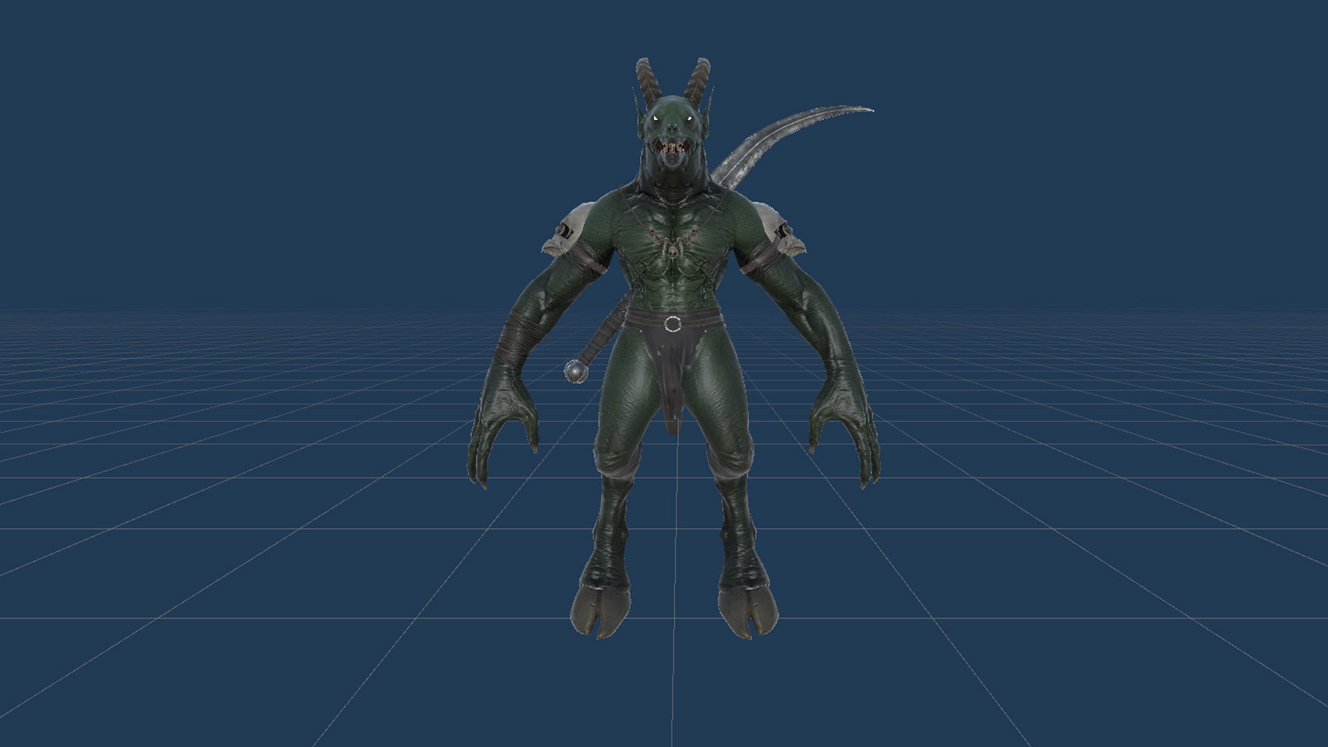 Demon Character 8 Low-poly 3D model_29