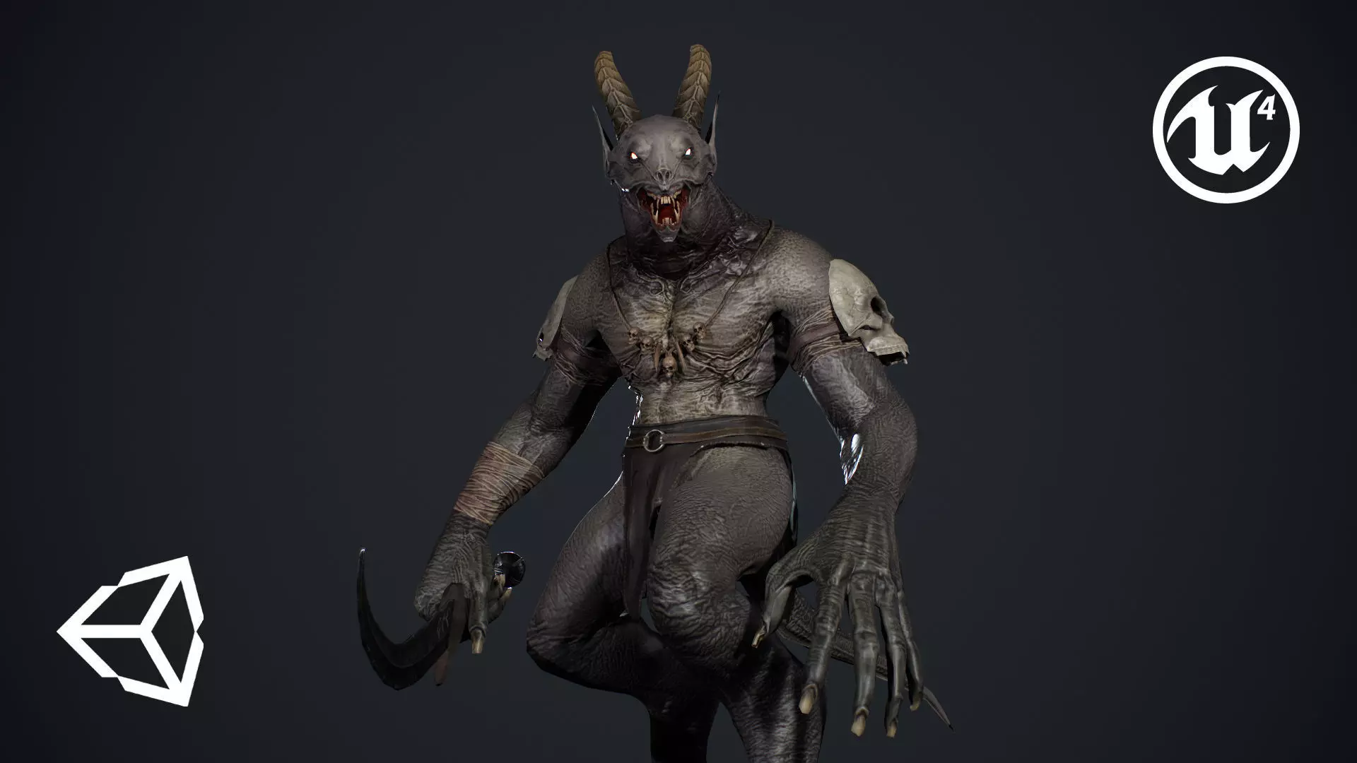 Demon Character 8 Low-poly 3D model_0