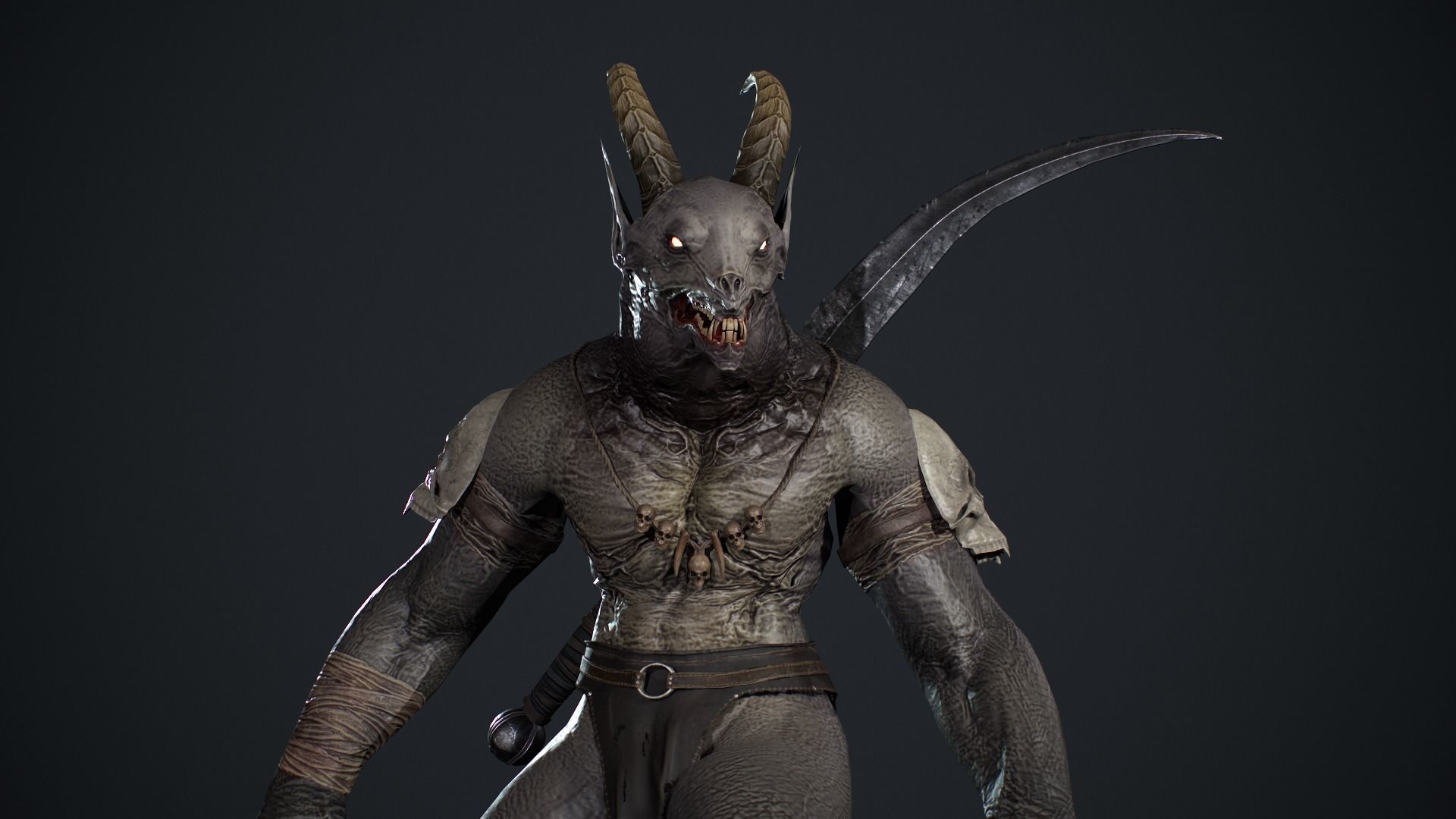 Demon Character 8 Low-poly 3D model_18