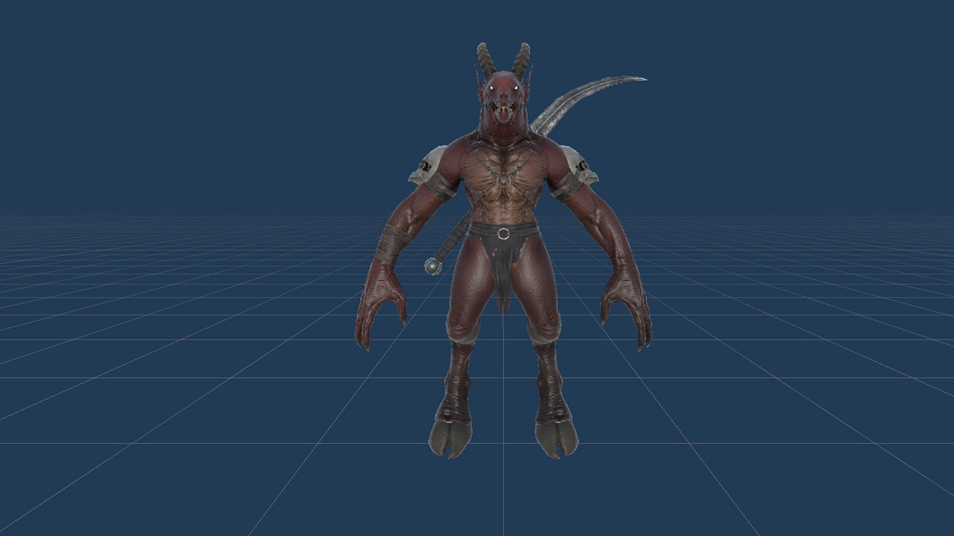 Demon Character 8 Low-poly 3D model_28