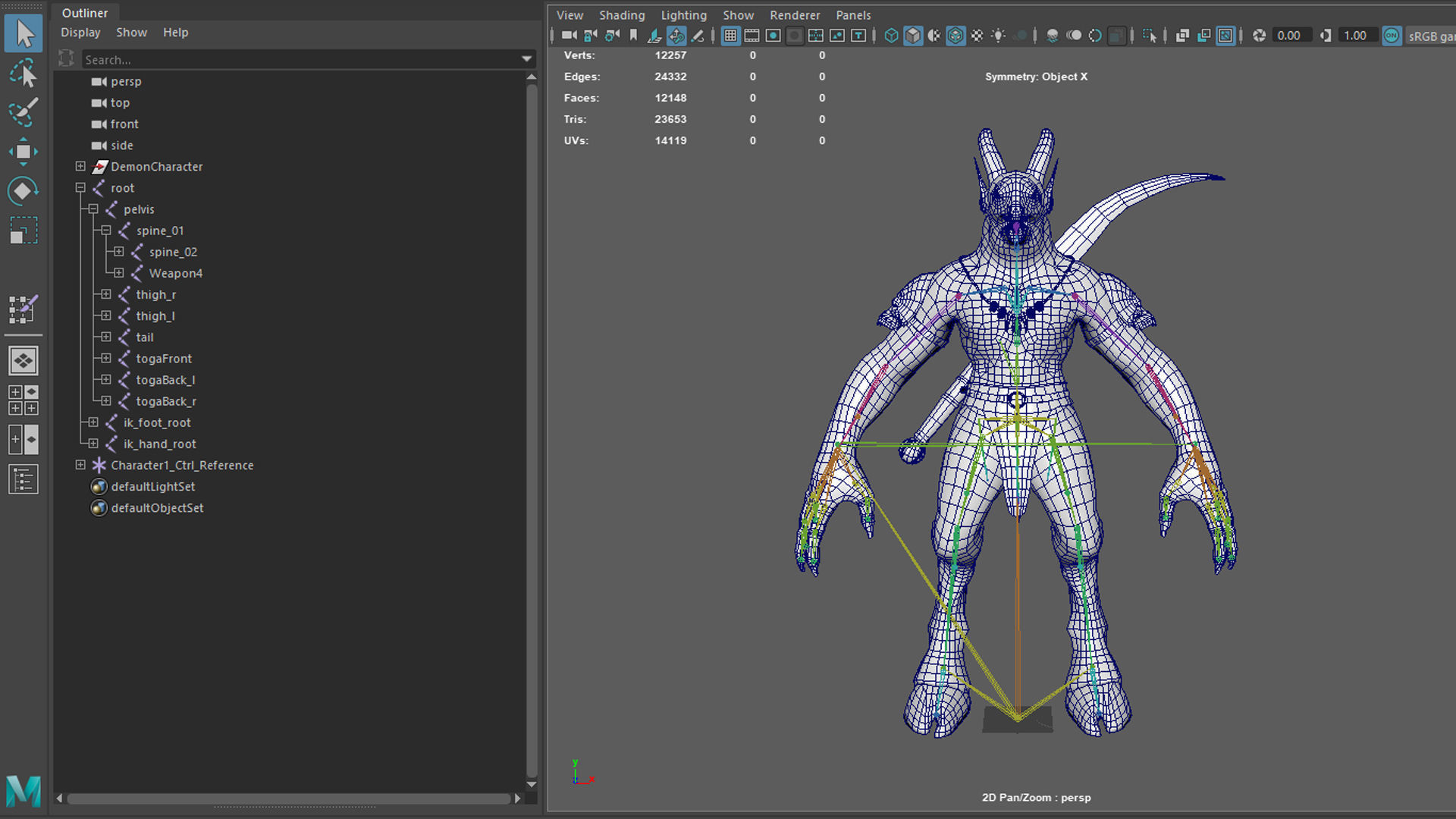 Demon Character 8 Low-poly 3D model_30