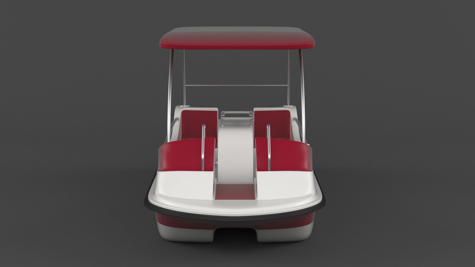 Fiberglass Pedal Boat 3D model_5
