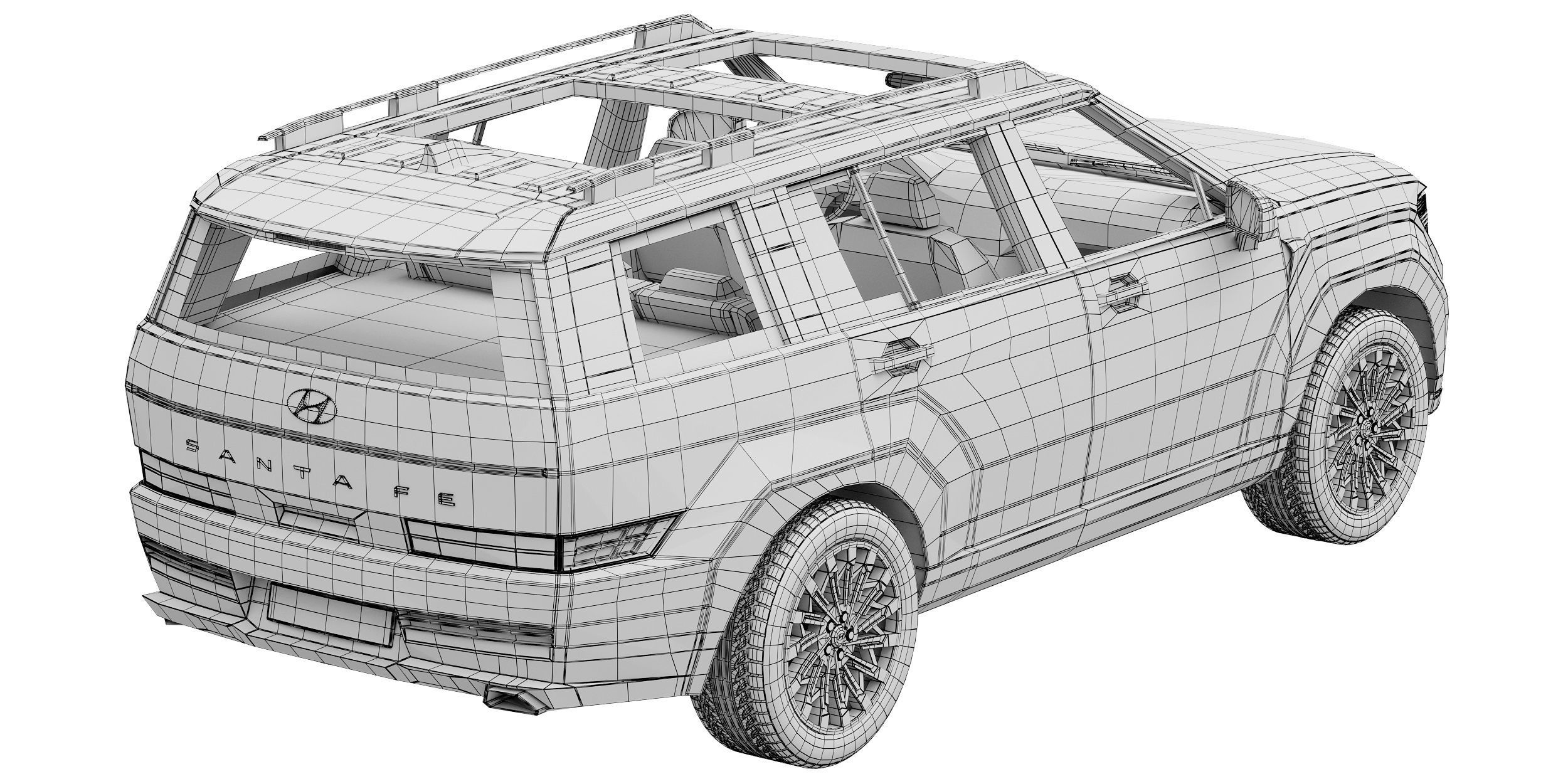 Hyundai Santa Fe 2024 3D model_17