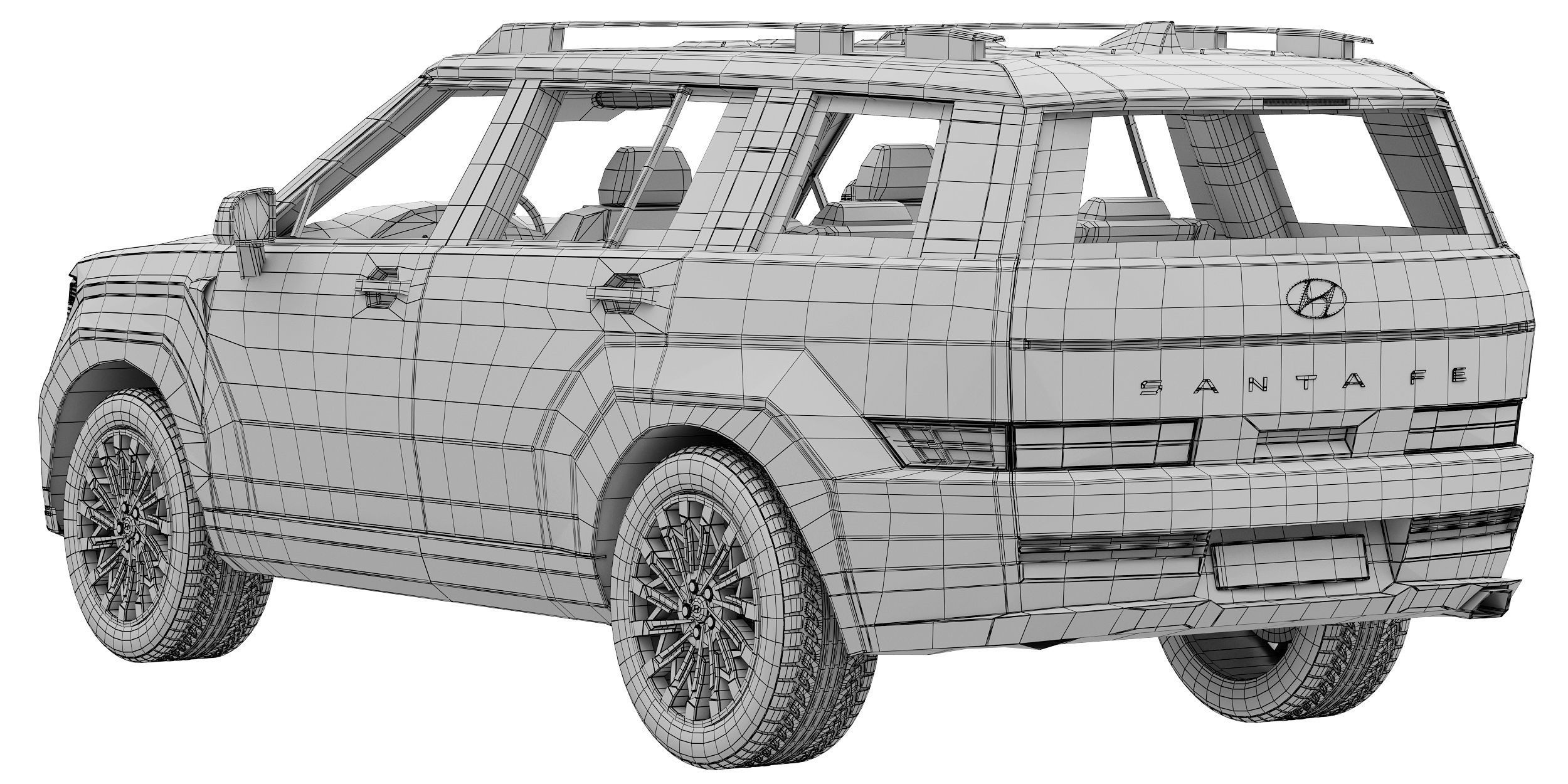 Hyundai Santa Fe 2024 3D model_15