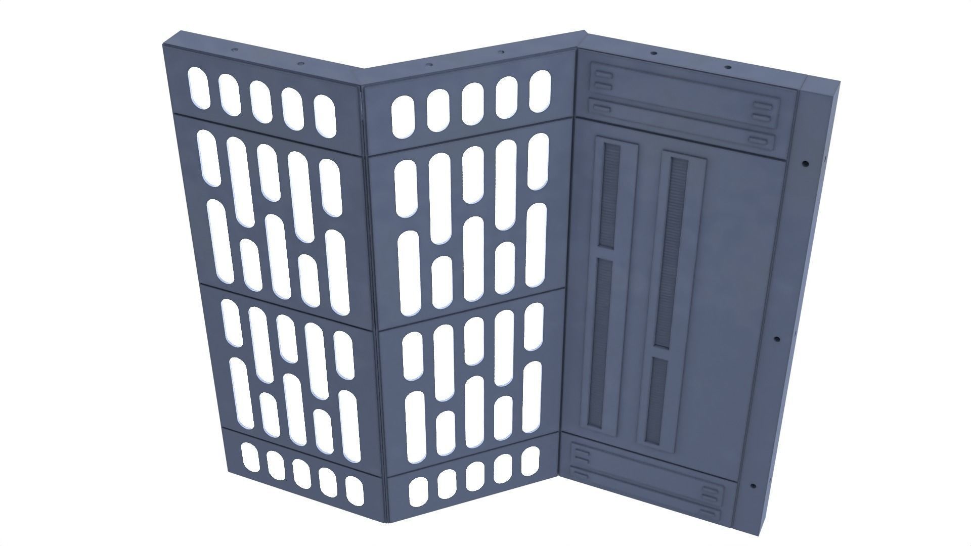 Set 1b - Death Star Small Hangar Entrance 1-12 scale Blackseries 3D Model Collection_23