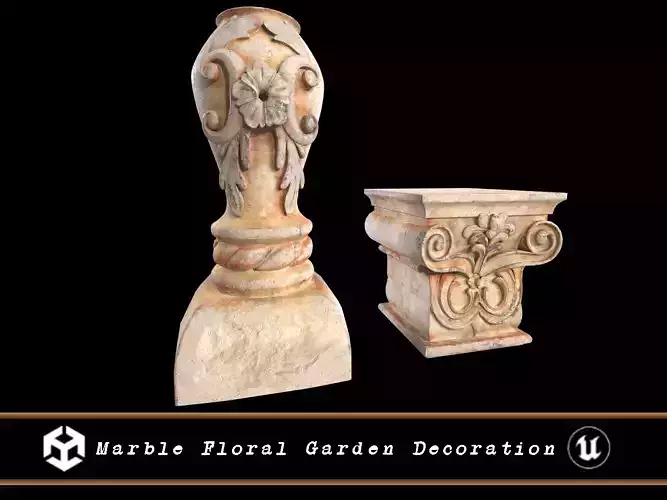 Marble Floral Garden Decoration