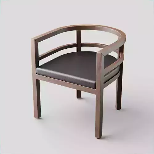 Round Wooden Chair