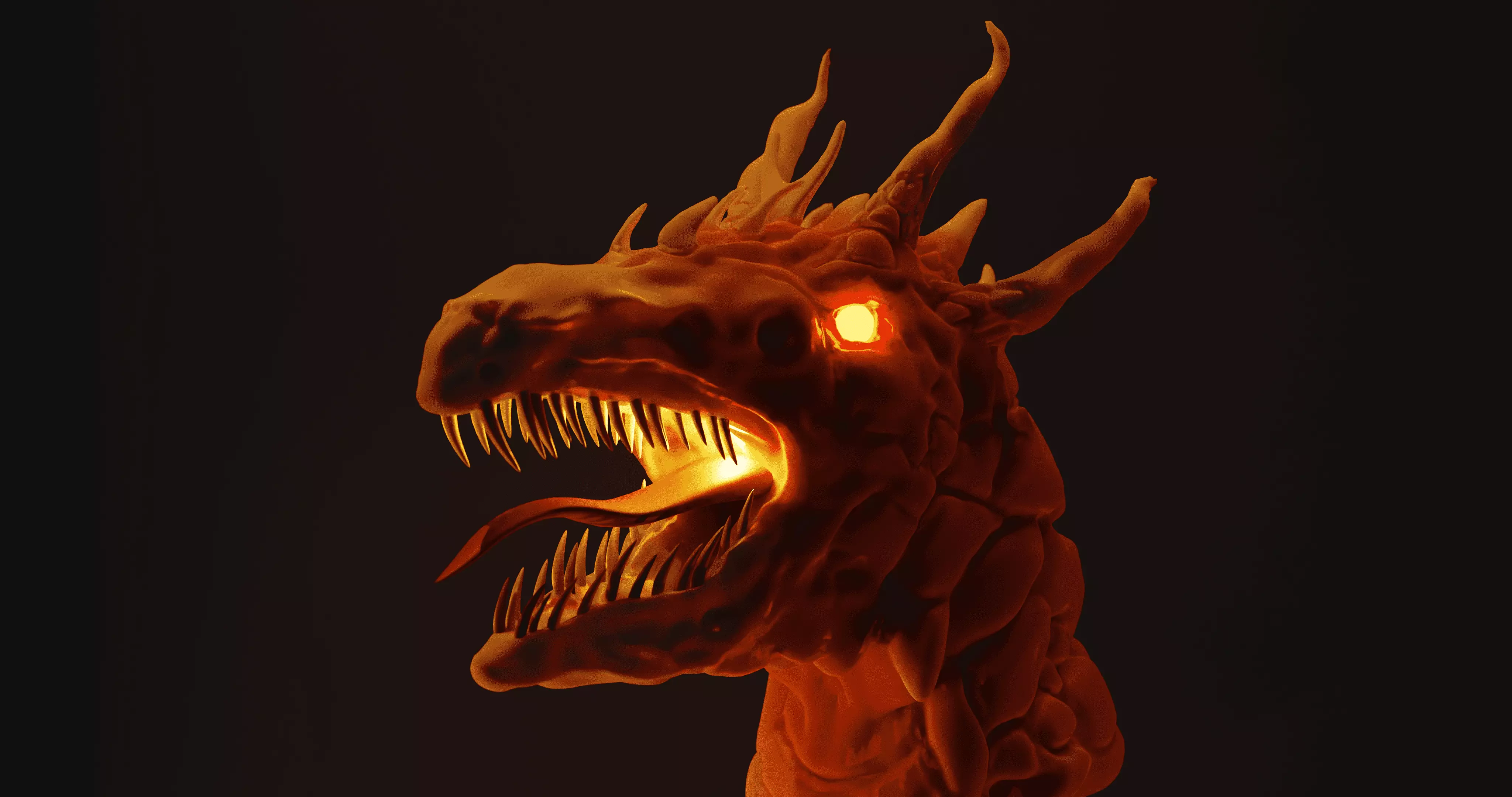 The Mighty Dragon Head 3D model