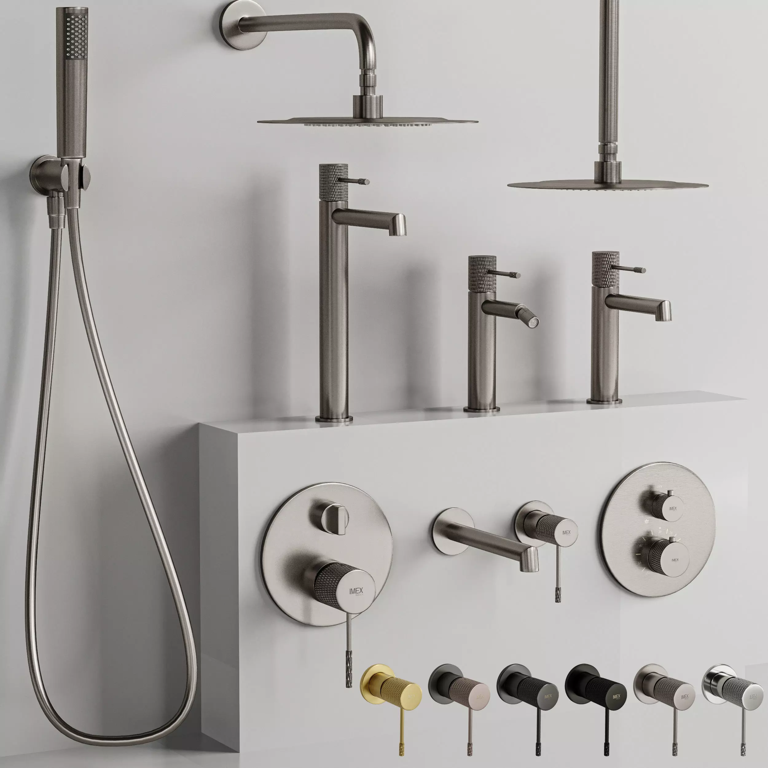Bathroom Faucet Set 3D model