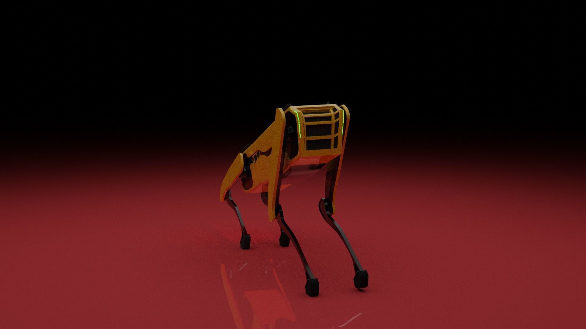 modelo cao  robo Free 3D model_2