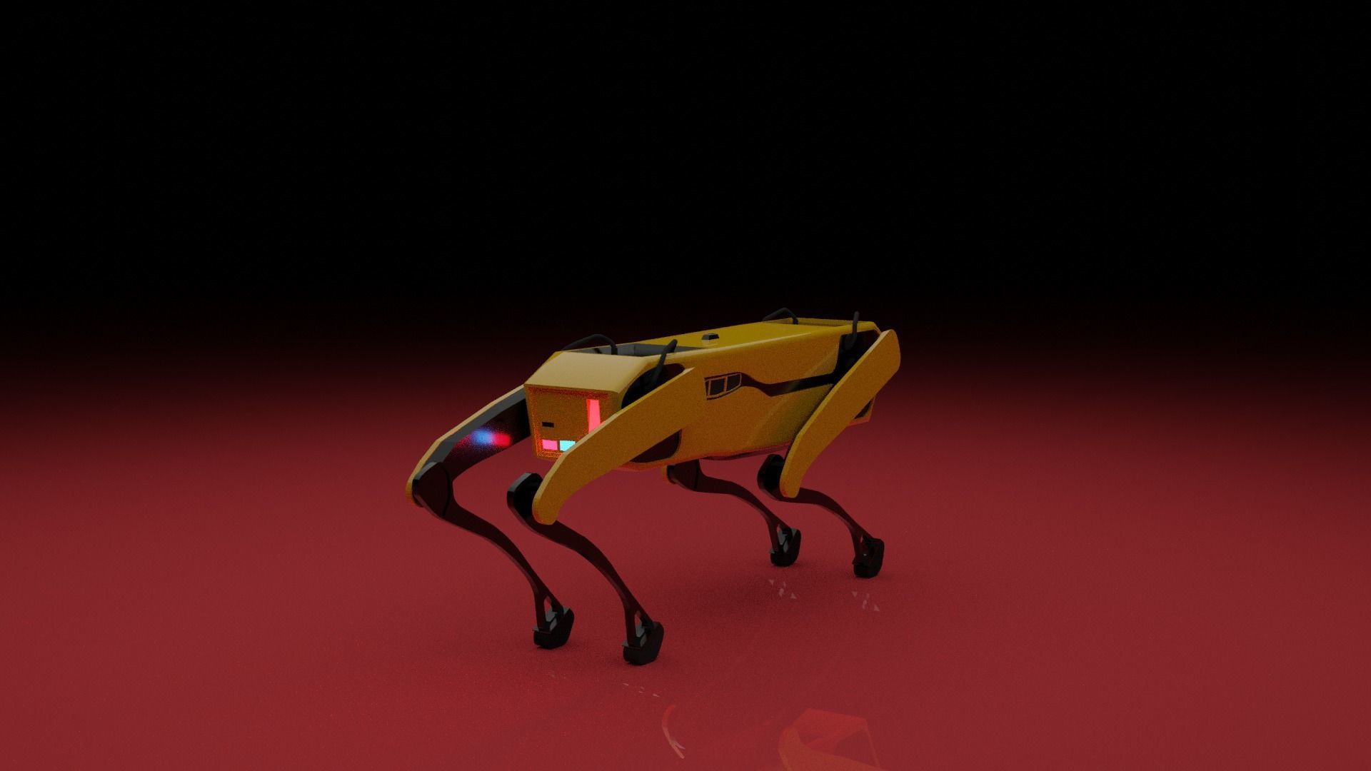 modelo cao  robo Free 3D model_1