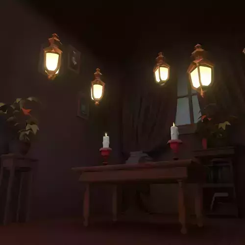 Halloween Cartoon Room