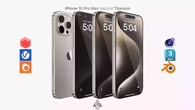 Apple iPhone 15 Pro Max Natural Titanium