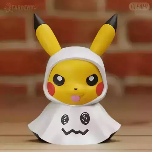 Pikachu Ghost Halloween Pokemon No Supports Cute Chibi