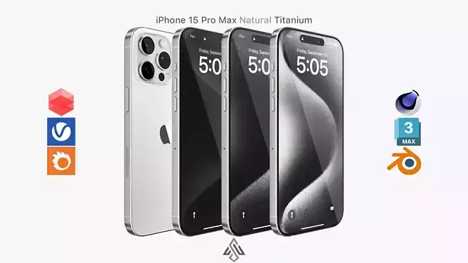 Apple iPhone 15 Pro Max White Titanium