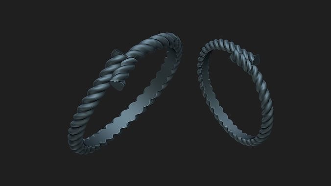 rope ring 3D print model