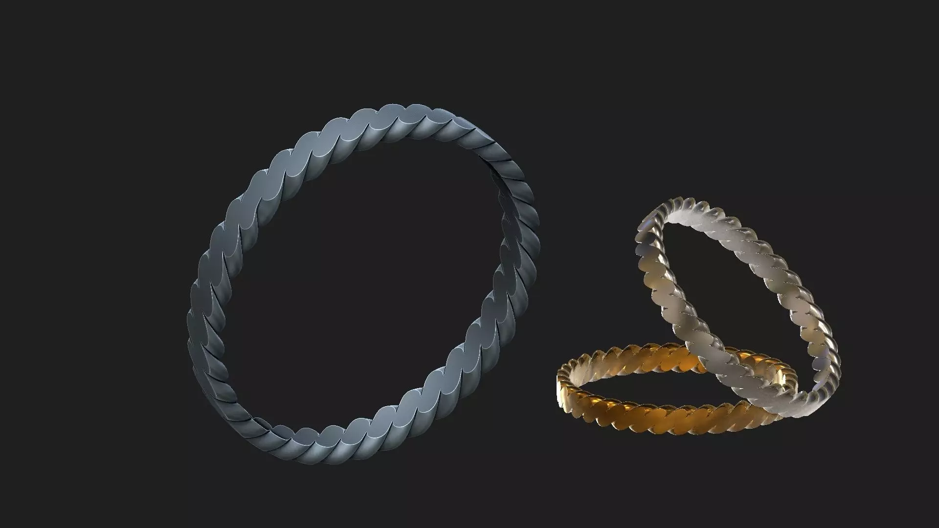 rope ring 2 3D print model_0
