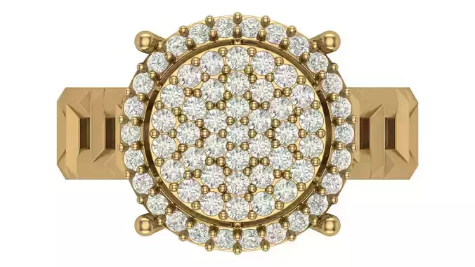 Florence Ring with round cut diamonds