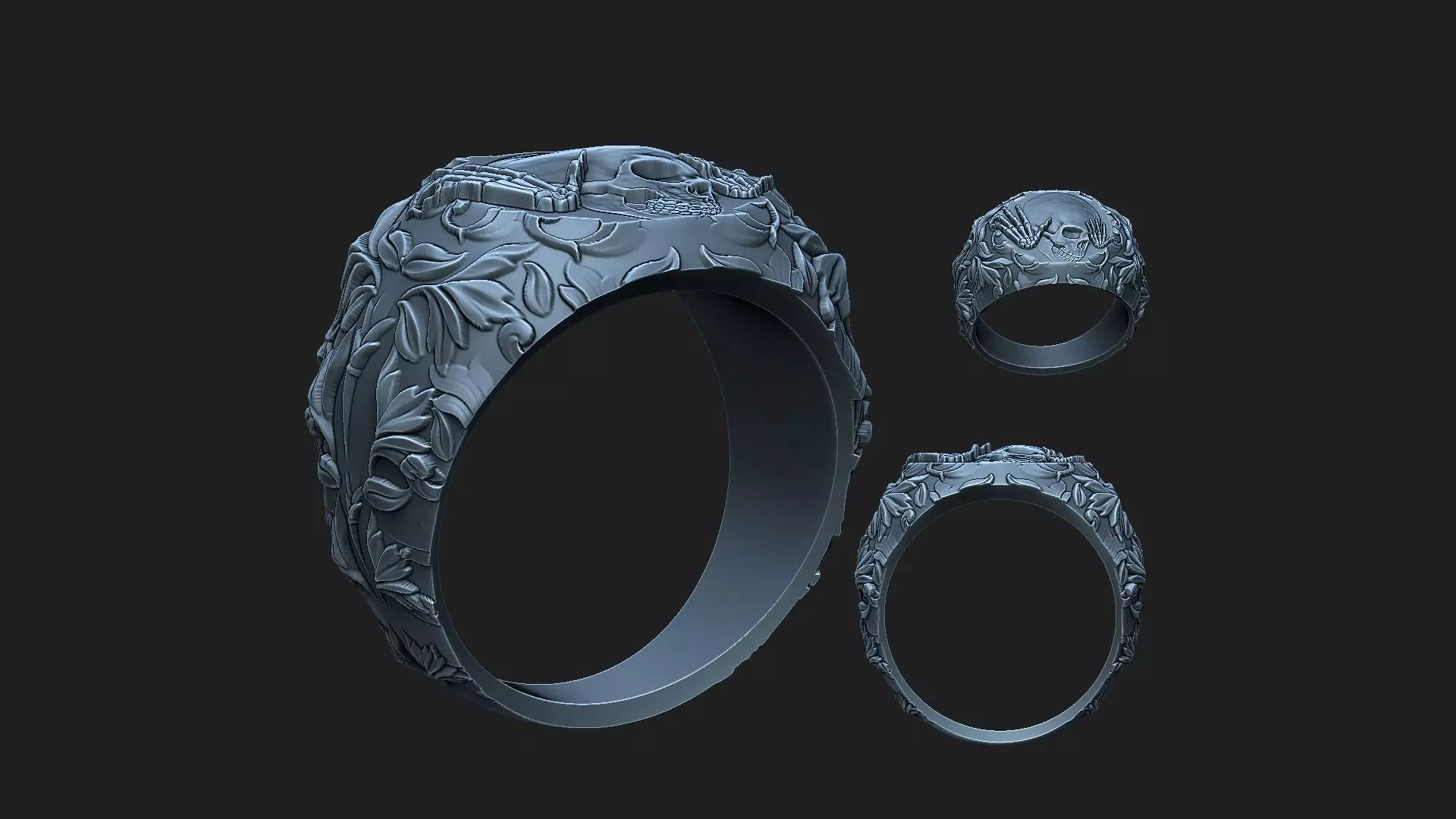 biker ring2  3D print model_0