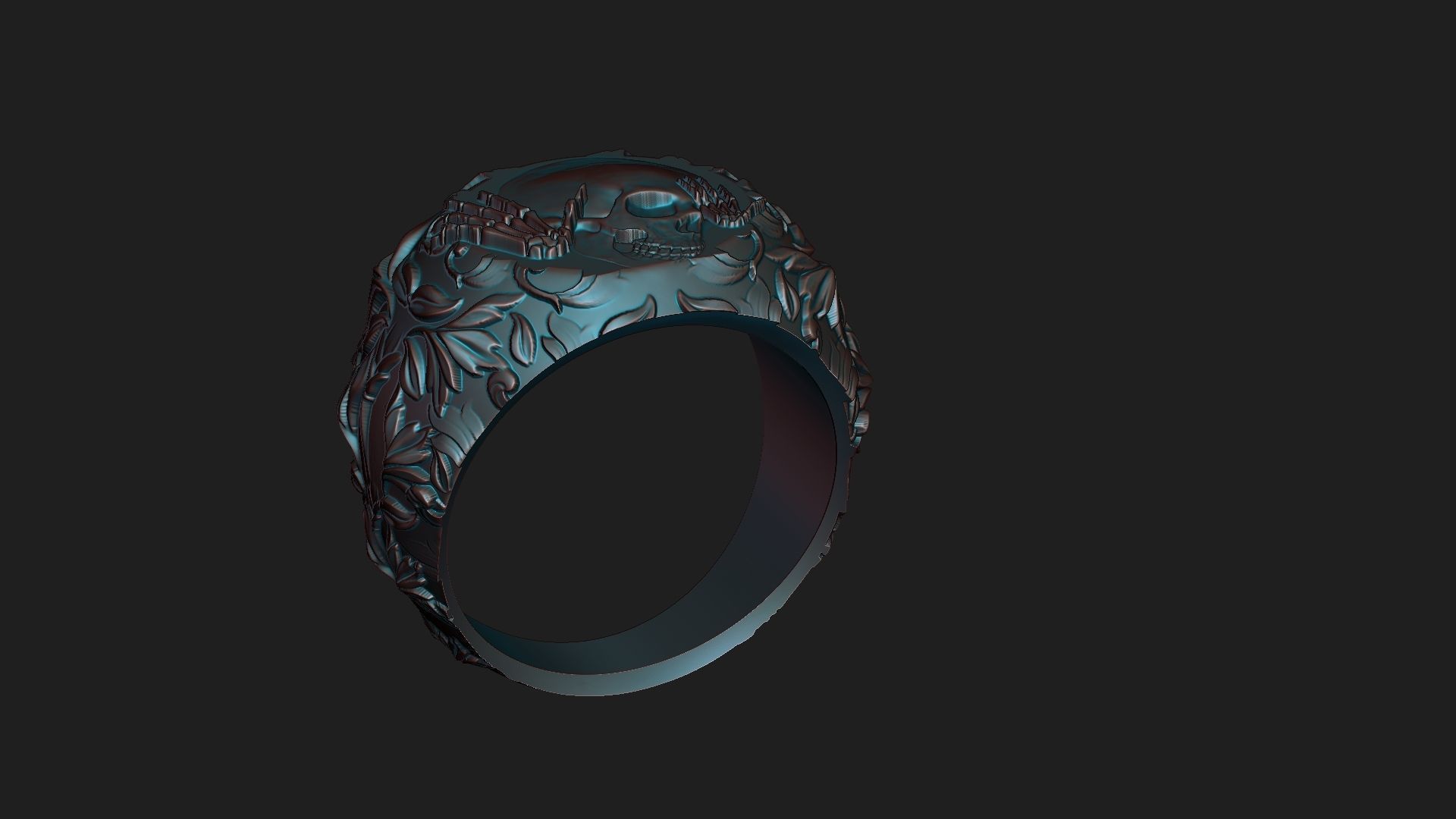 biker ring2  3D print model_5