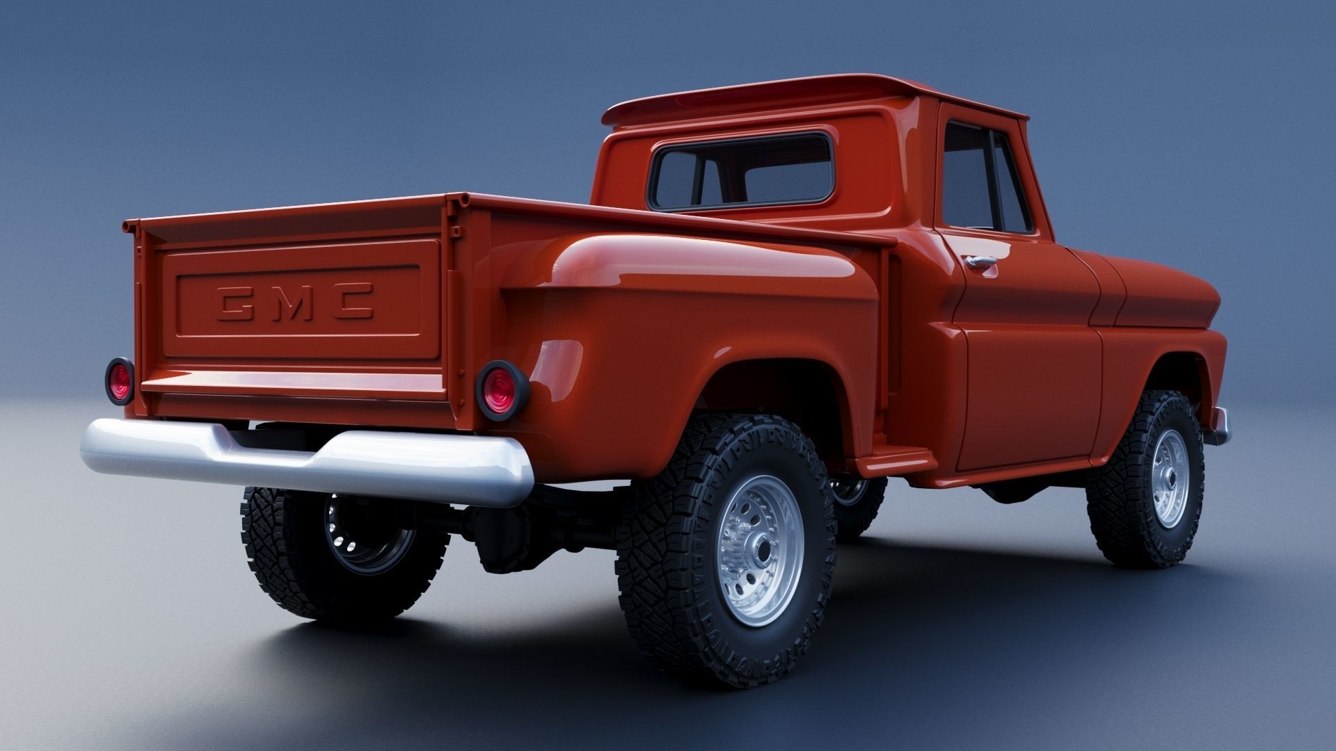 GMC Stepside Pickup 1965  3D print model_7
