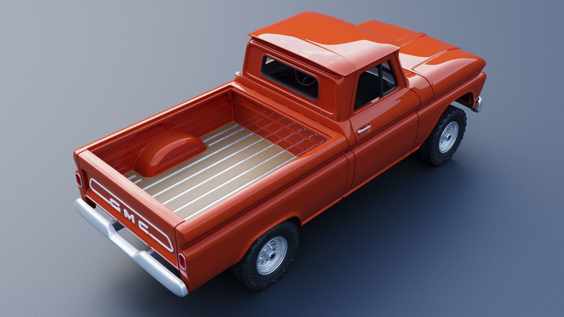 GMC Stepside Pickup 1965  3D print model_18