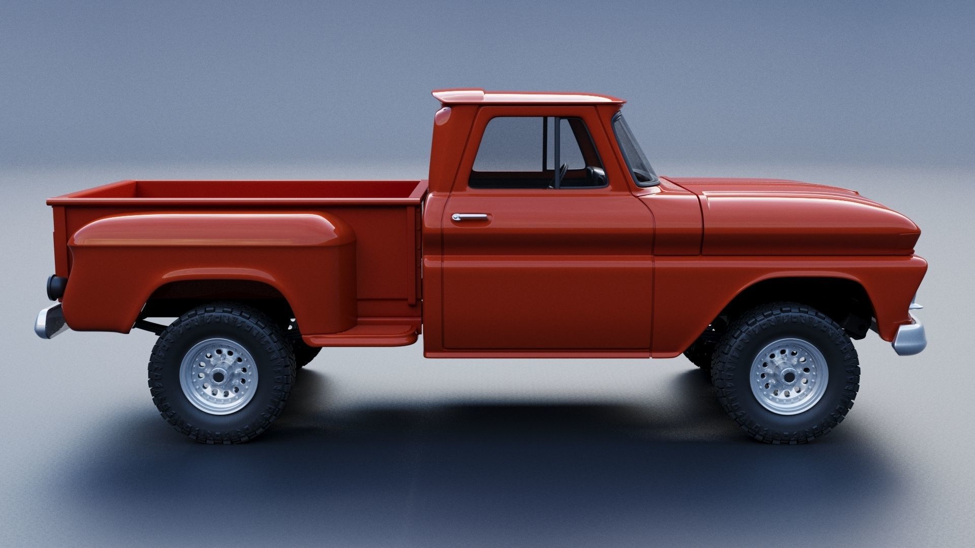 GMC Stepside Pickup 1965  3D print model_9