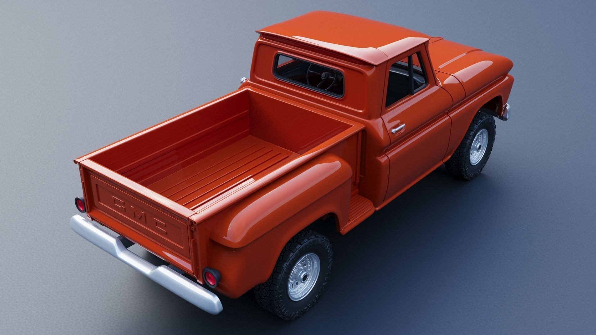 GMC Stepside Pickup 1965  3D print model_8