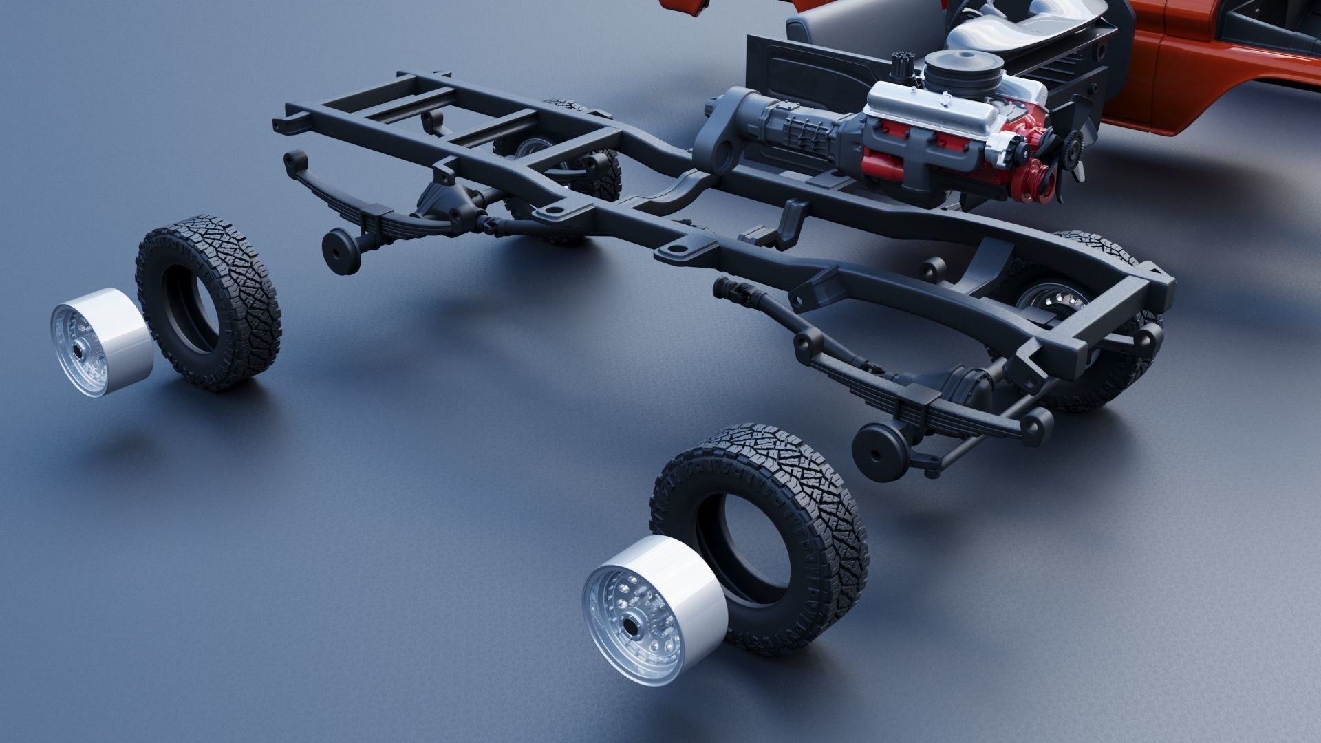 GMC Stepside Pickup 1965  3D print model_30