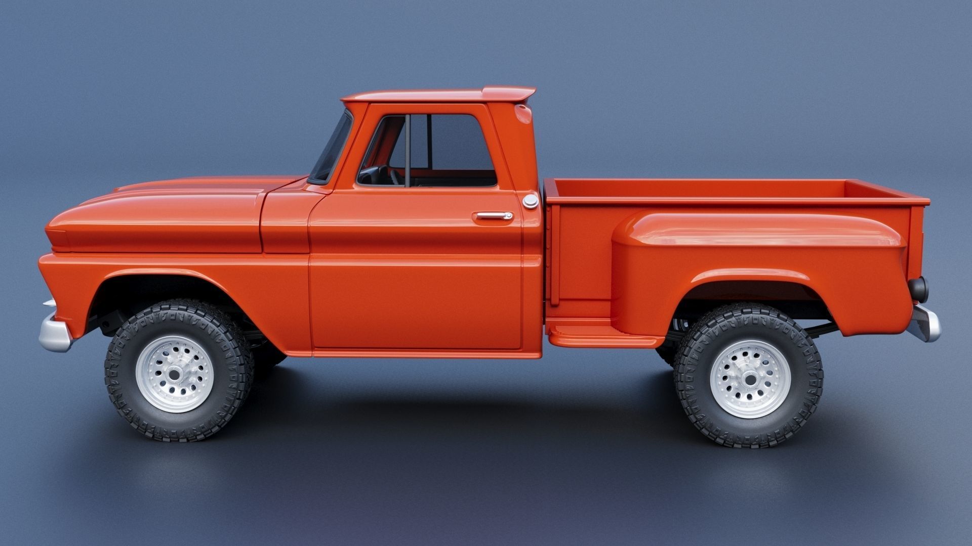 GMC Stepside Pickup 1965  3D print model_5
