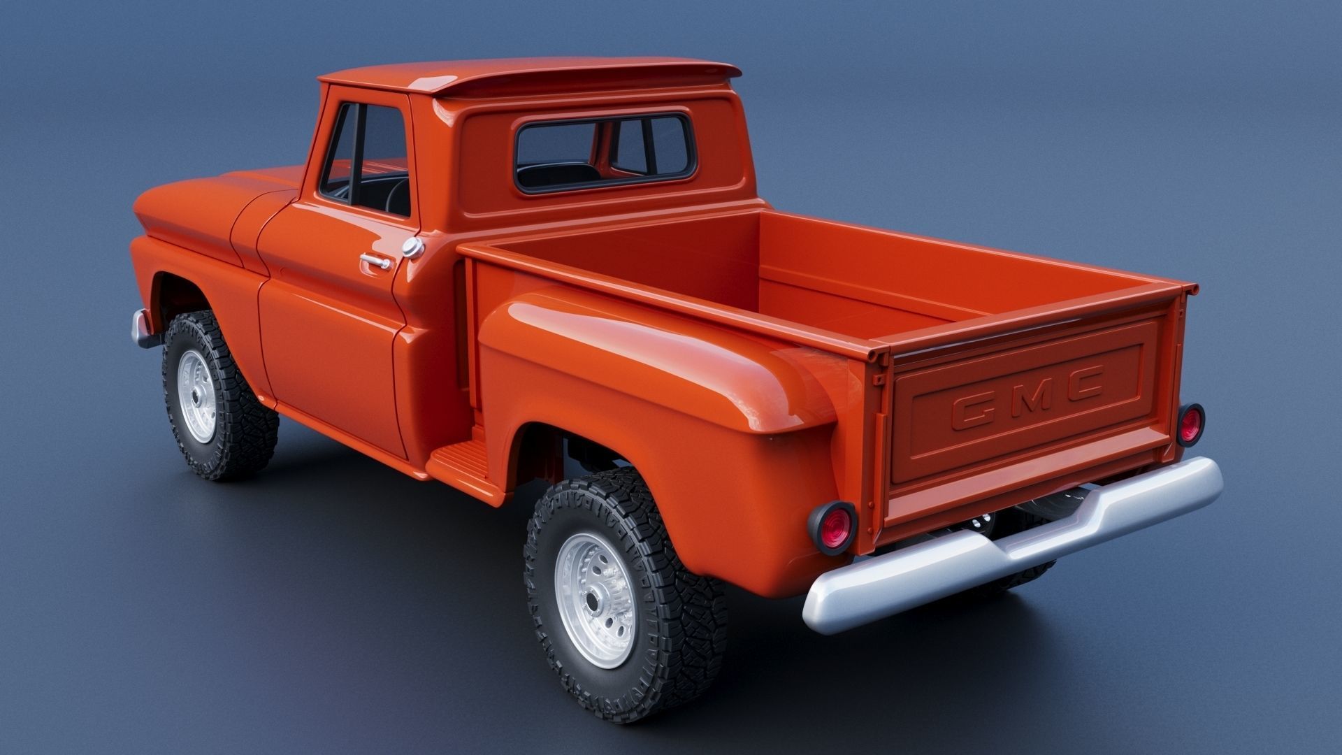 GMC Stepside Pickup 1965  3D print model_6