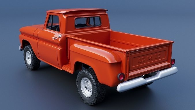 GMC Stepside Pickup 1965  3D print model 7
