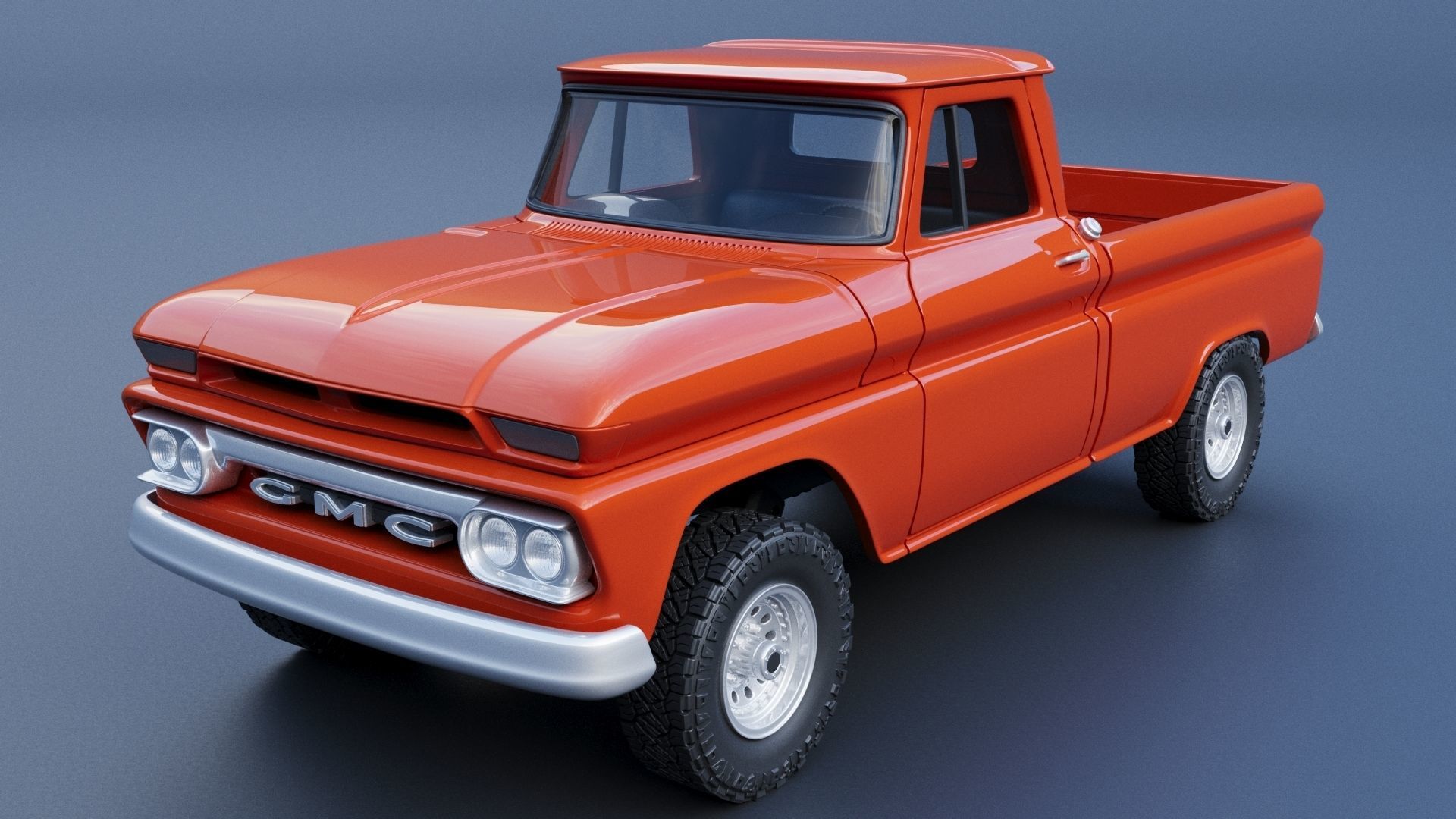 GMC Stepside Pickup 1965  3D print model_15