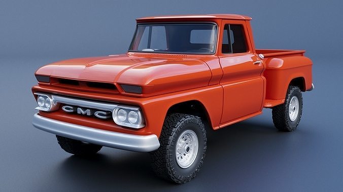 GMC Stepside Pickup 1965  3D print model 5