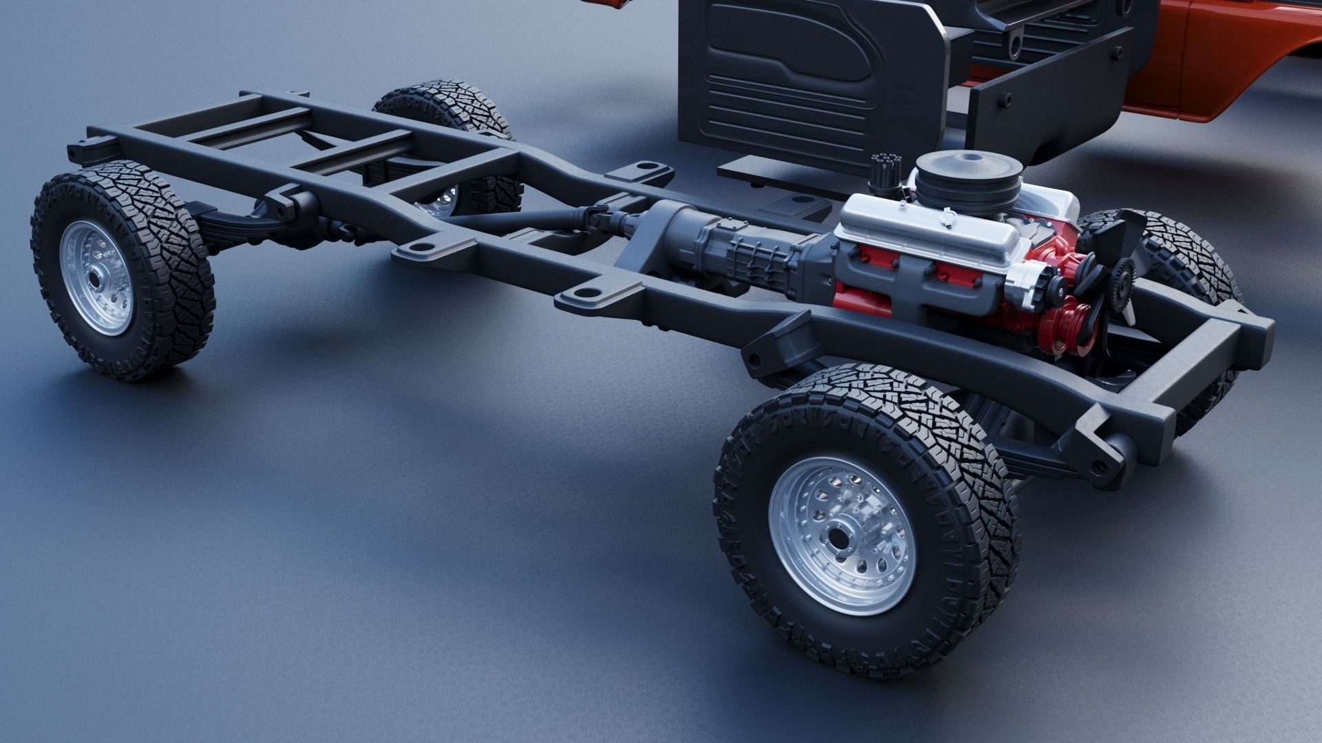 GMC Stepside Pickup 1965  3D print model_29