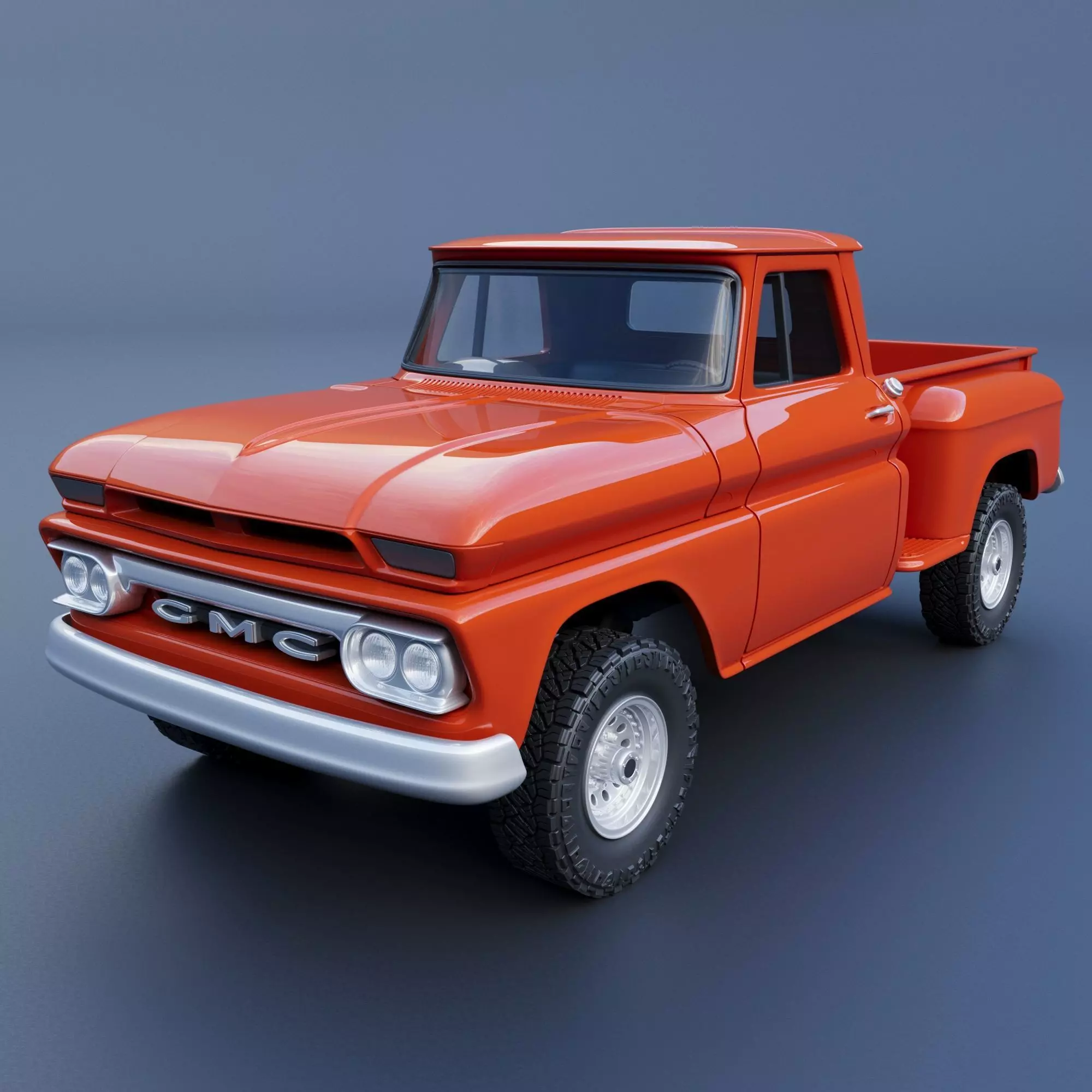 GMC Stepside Pickup 1965  3D print model_0