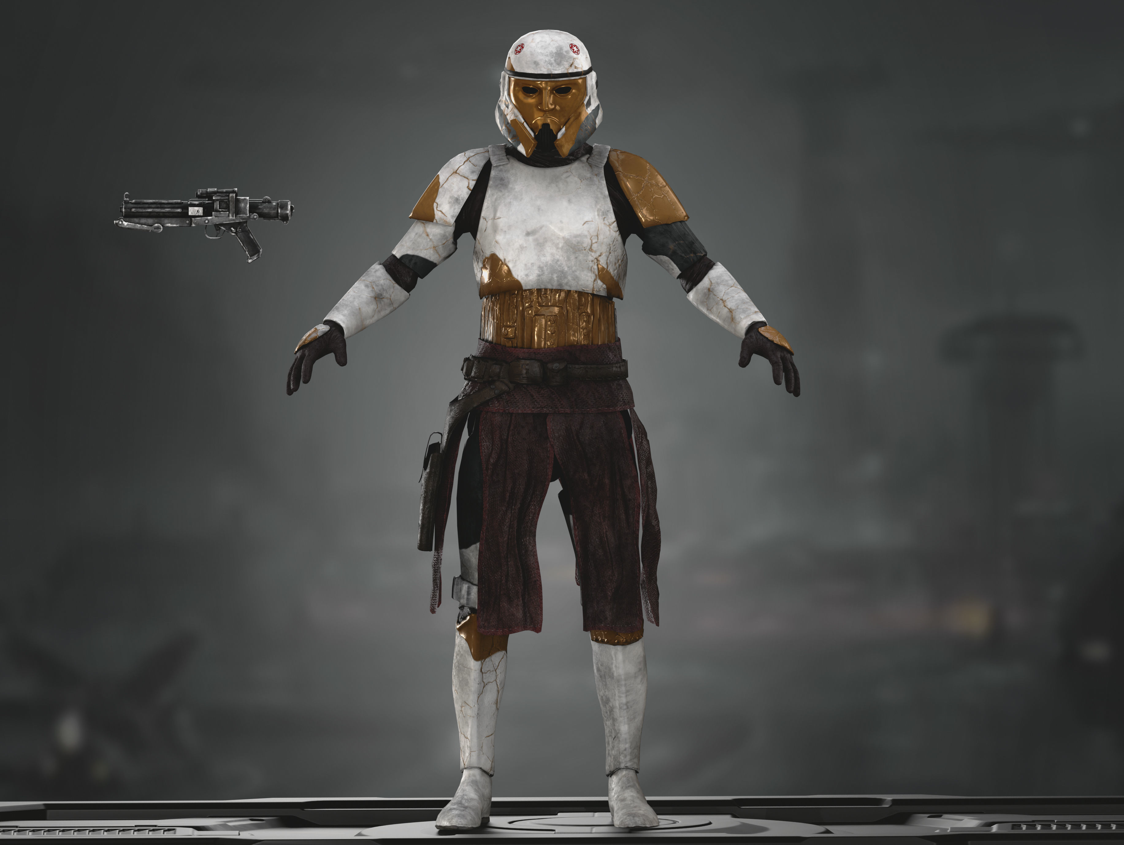 Enoch Low-poly 3D model_7