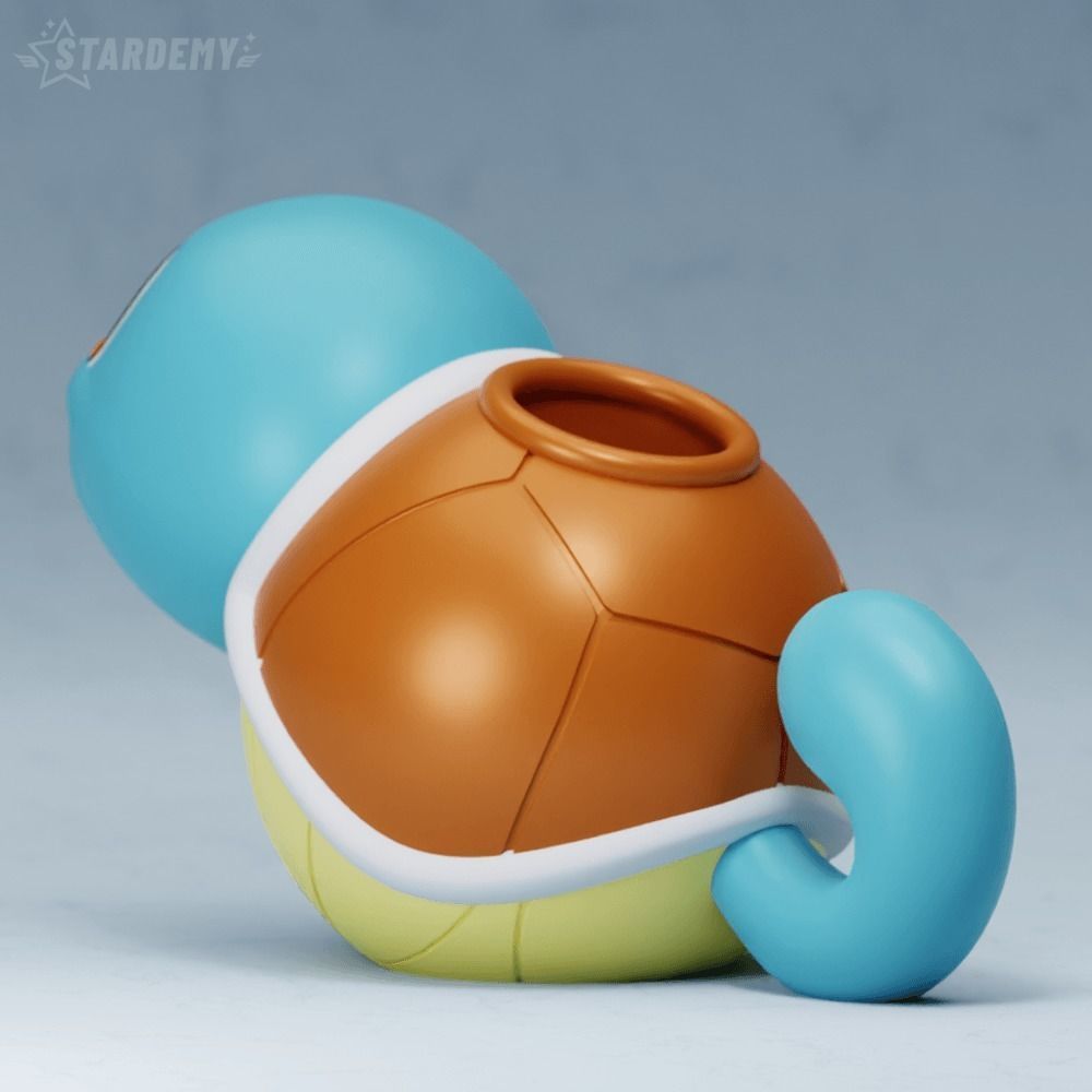 Squirtle Watering Can Bucket Pokemon 3D print model_3